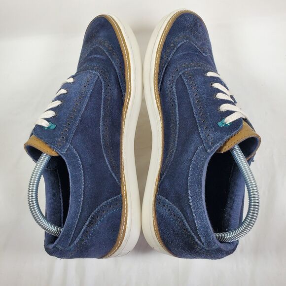 Ted Baker London Hapra 3 Navy Blue Suede Oxford Shoes Mens Size 9 Shoes main image 4